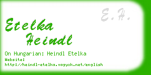 etelka heindl business card